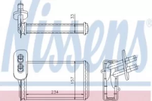 Image of Nissens Radiator Heat Matrix 73962