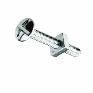 Image of Zexum M5 x 12mm Bright Zinc Plated Roofing Bolts With Nut - 100 Pack