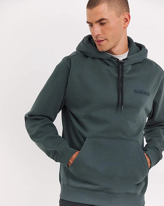 Image of Napapijri Green Urban Albula Hoodie Green Male S 225225UK