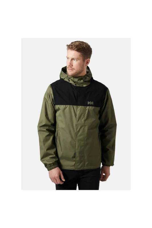 Image of Helly Hansen Sport Mens Vancouver Rain Jacket in Green Size: Medium Green Male M
