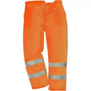 Image of Yoko Unisex Work Hi-Vis Trousers (44/L UK) (Orange) - Orange