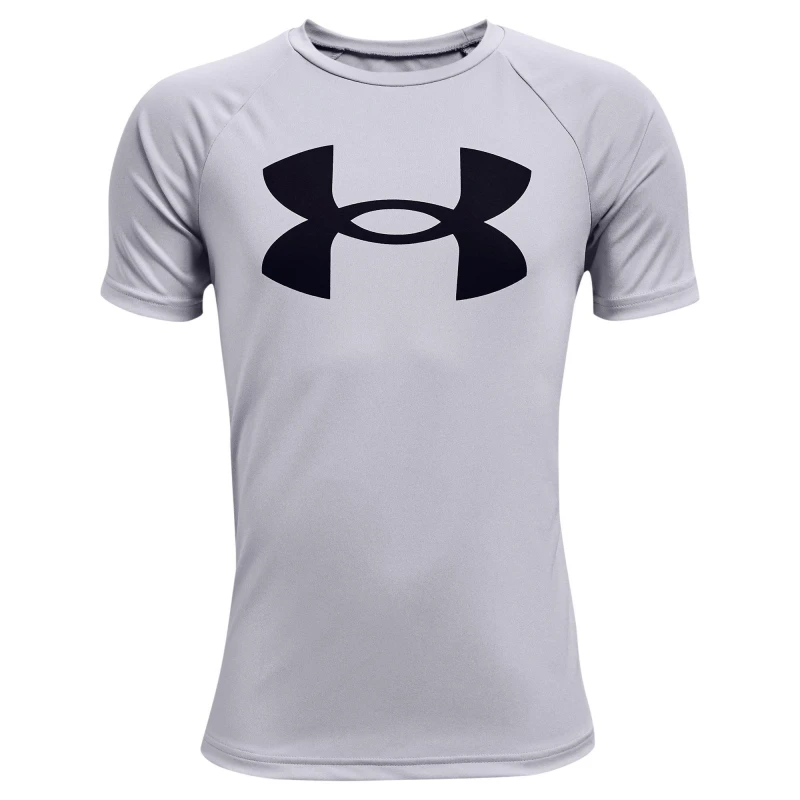 Image of Under Armour Armour UA Tech Big Logo Short Sleeve Boys - Grey Grey 13 - 14 Years