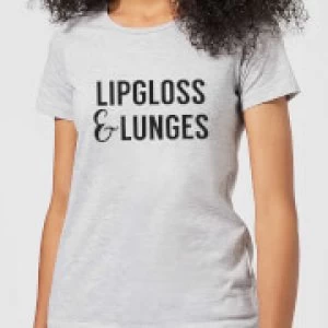Image of Lipgloss and Lunges Womens T-Shirt - Grey - 3XL