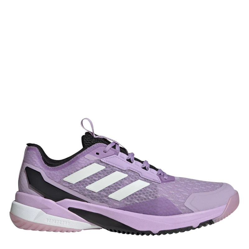 Image of adidas Crazyflight 6 Indoor Shoes Womens Plum/Met/Blk female 4 (36.7)