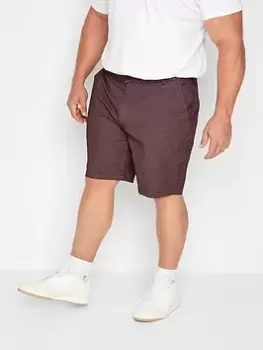 Image of BadRhino Badrhino Disty Woven Shorts, Red, Size 40, Men