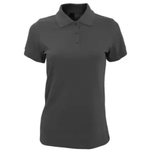 Image of SOLs Womens/Ladies Prime Pique Polo Shirt (XXL) (Dark Grey)