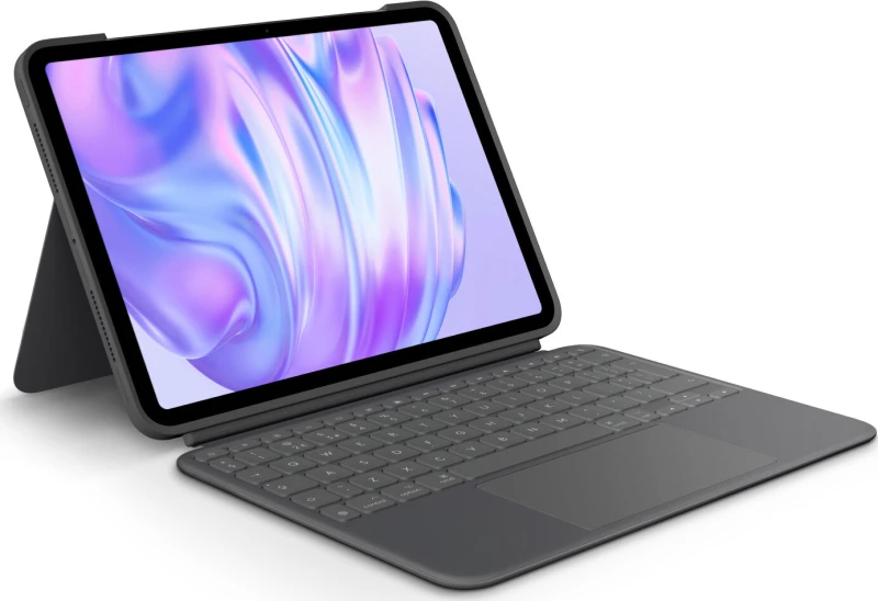 Image of Logitech Combo Touch 11 iPad Pro Keyboard Folio - Graphite, Silver/Grey 5099206123083