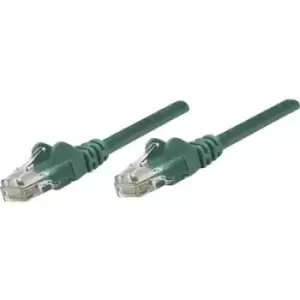 Image of Intellinet 318167 RJ45 Network cable, patch cable CAT 5e U/UTP 0.50 m Green