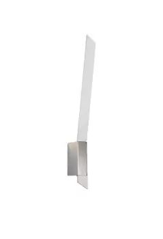 Image of Wall Lamp, 1 x 8W LED, 3000K, 560lm, Sand White, Polished Chrome