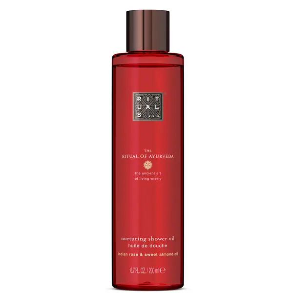 Image of Rituals The Ritual of Ayurveda Sweet Almond & Indian Rose Shower Oil 200ml