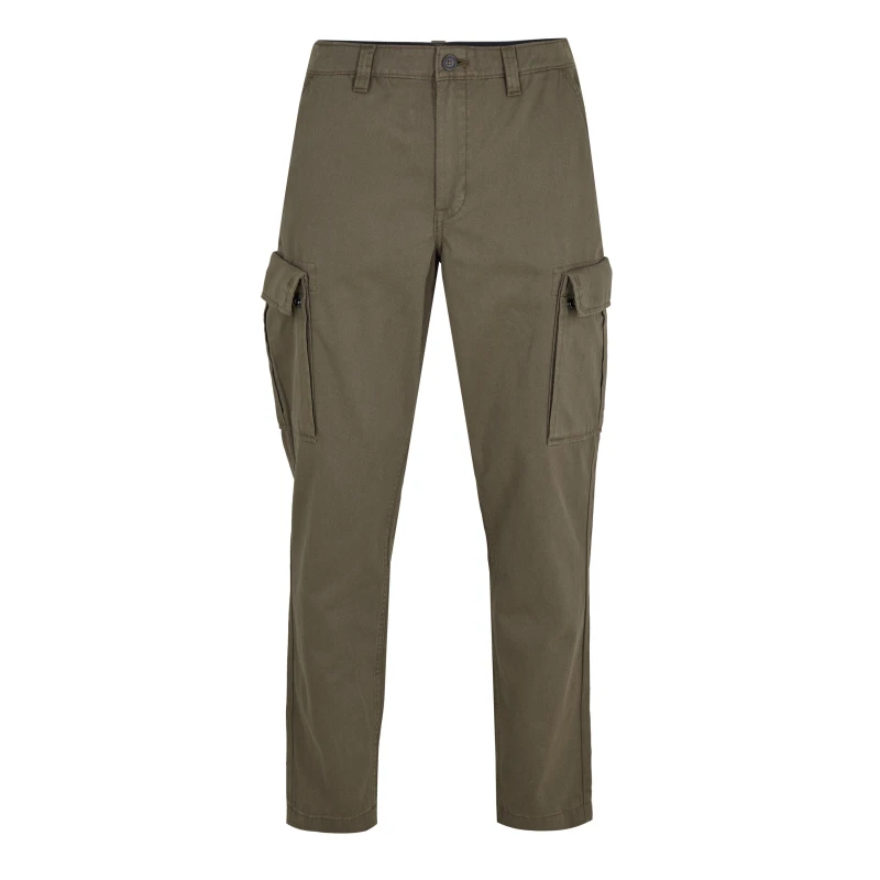 Image of Timberland Mens Twill Cargo Trousers Leaf Green male 40