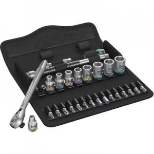Image of Wera Zyklop Metal 8100 SA 8 Bit set Metric 1/4 (6.3 mm) 28 Piece 05004018001