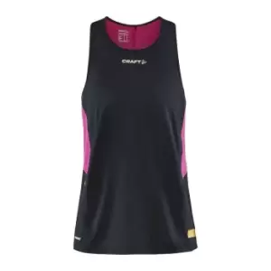 Image of Craft Womens/Ladies Pro Hypervent Tank Top (S) (Black/Roxo)