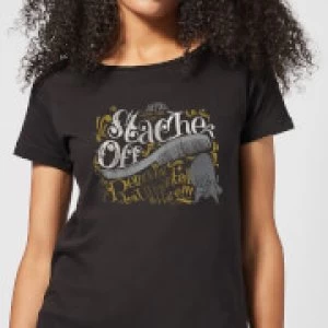 Image of Looney Tunes ACME 'Stache Off Womens T-Shirt - Black