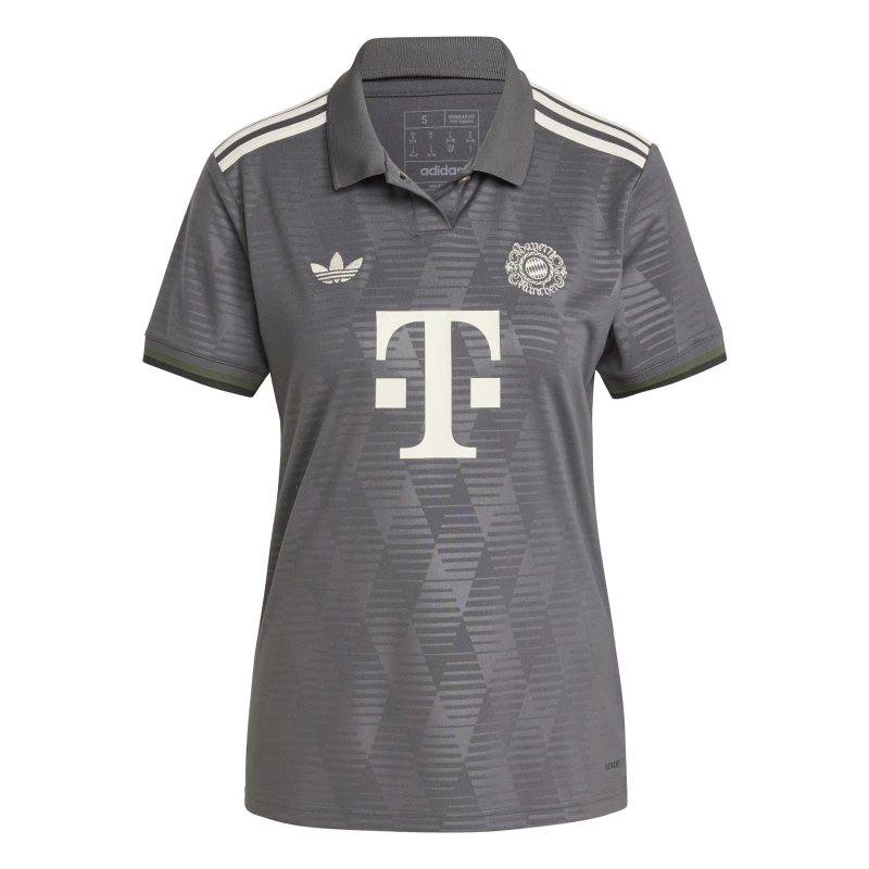 Image of adidas Fcb Wiesn Jsy W T-Shirt Womens Grey Six female 10 (S)