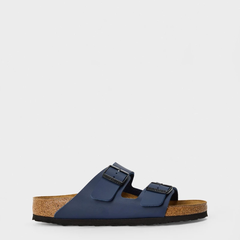 Image of (7.5 (Adults')) Birkenstock Arizona 51751 Womens Navy Blue Shoes
