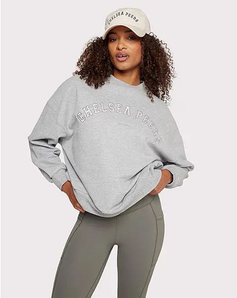 Image of Chelsea Peers Chelsea Peers Branded Sweatshirt Grey Female 14 QV45503