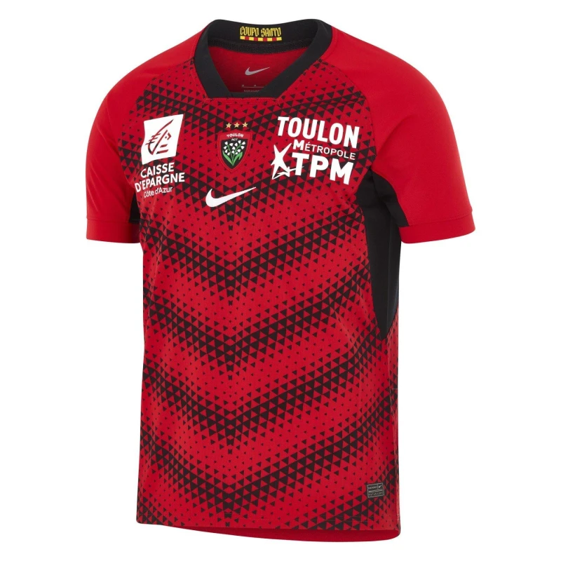 Image of Nike RC Toulon Home Stadium Shirt 2025 2026 Mens Uni Red/Blk/Wht male S