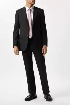 Image of Mens Slim Fit Charcoal Essential Suit Jacket