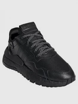 Image of Adidas Originals Junior Nite Jogger Trainers - Black