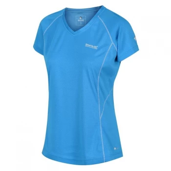 Image of Regatta Blue 'Devote' Lightweight V-Neck Active T-Shirt - 8
