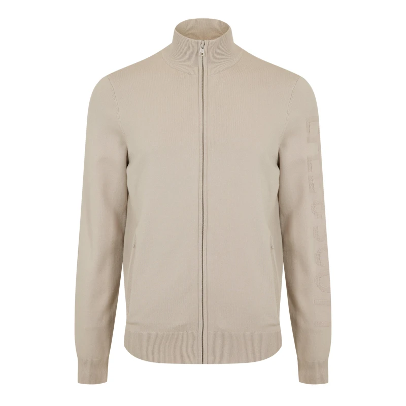 Image of Lyle and Scott Mens Track Cardigan Putty male XS