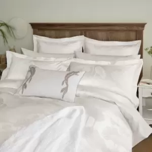 Image of Sanderson Lotus Leaf Super Kingsize Duvet Cover, Ivory