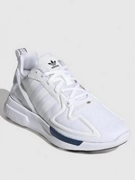Image of Adidas Originals Zx 2K Flux Junior Trainers - White