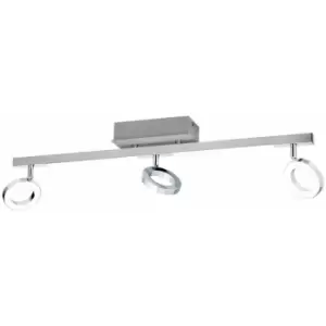 Image of Wall Spot Light Aluminium Chrome Shade Satined Plastic Bulb LED 3x3.2W 2x3.3W