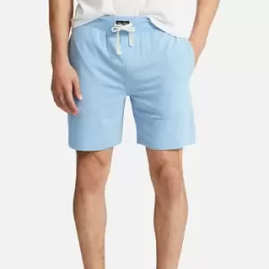 Image of Polo Ralph Lauren Mens Slim Fit Sleep Shorts - Powder Blue - M