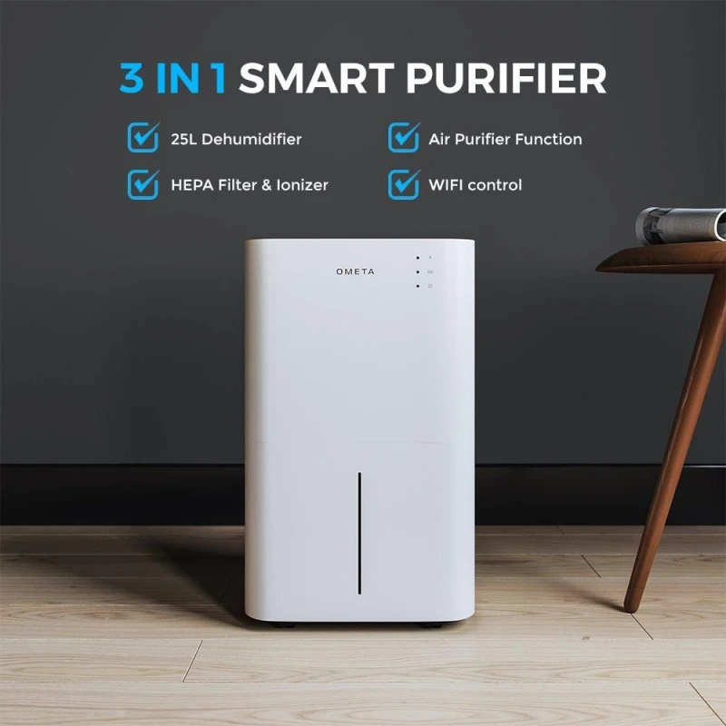 Image of Home Detail Ometa Dual Dehumidifier & Air Purifier White