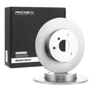 Image of RIDEX Brake disc SMART 82B0224 0004341V001000000,0004341V002000000,4514210112 Brake rotor,Brake discs,Brake rotors