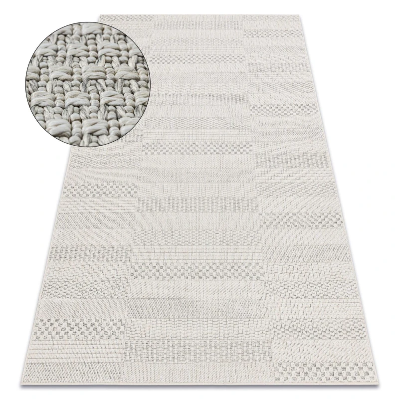 Image of RugsX Carpet Origi 3736 Cream - Boards Flat-Woven Sisal String 78X150 Cm