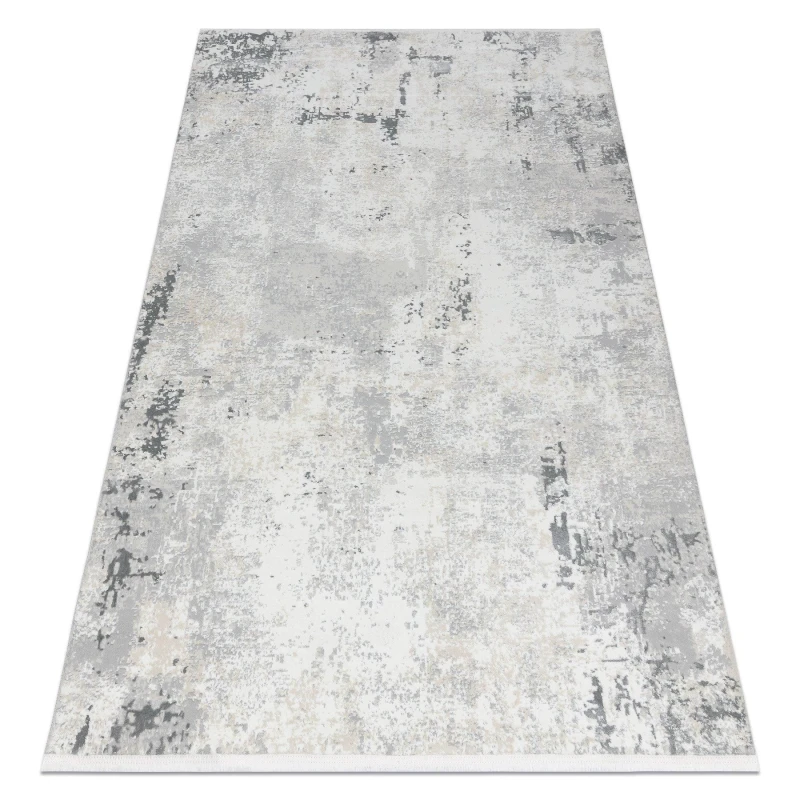Image of RugsX Modern Carpet Duke 51378 Cream / Grey - Concrete, Stone Structured, Ve 80X150 Cm