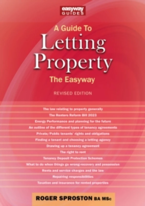 Image of A Guide to Letting Property : Revised Edition - 2024 Paperback / softback