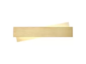 Image of Wall Lamp, 1 x 8W LED, 3000K, 640lm, Brushed Gold, Frosted White
