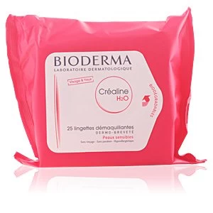 Image of CREALINE H2O 25 lingettes demaquillantes peaux sensibles