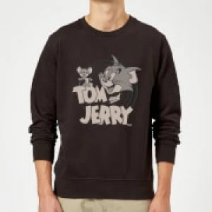 Image of Tom & Jerry Circle Sweatshirt - Black - XXL