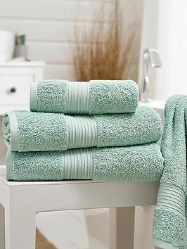 Image of Deyongs Deyongs Bliss Pima Supersoft Fluffy Cotton 650gsm Towels 2025 in Turquoise Size: Hand Towel Pair Turquoise Hand Towel Pair Unisex 5054990137