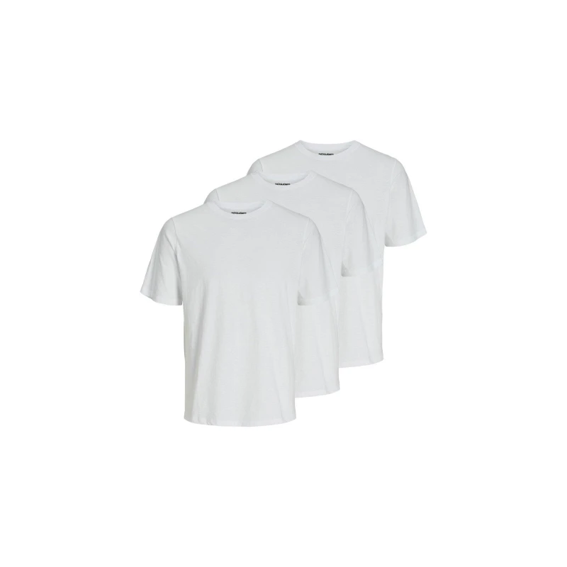 Image of Pack of 3 T-Shirts in Plain Cotton Mix with Crew Neck