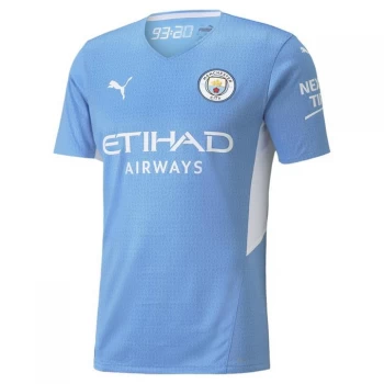 Image of Puma Manchester City Authentic Home Shirt 2021 2022 - Blue