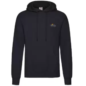 Image of Fruit of the Loom Mens Vintage Logo Hoodie (XL) (Deep Navy)