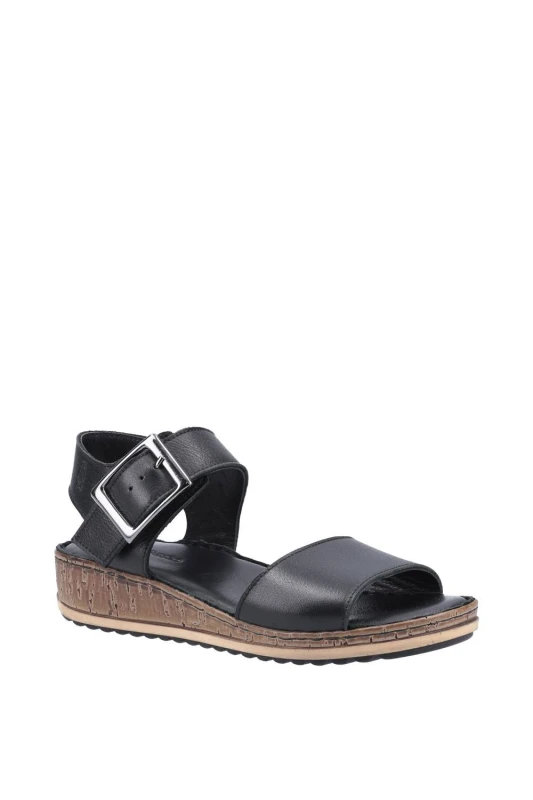 Image of Hush Puppies Womens 'Ellie' Sandal Summer in Black Size: 8 Black Female 8