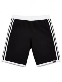 Image of Boys, adidas Swim 3 Stripe Shorts - Black, Size 7-8 Years