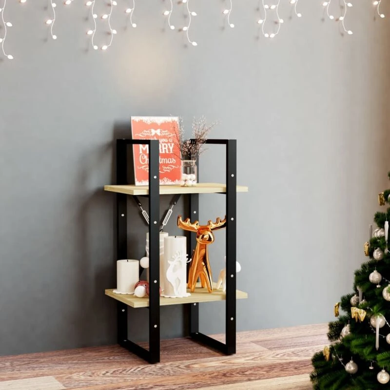 Image of VIDAXL 2-Tier Book Cabinet 40x30x70cm Solid Pine Wood Vidaxl 8720286567029