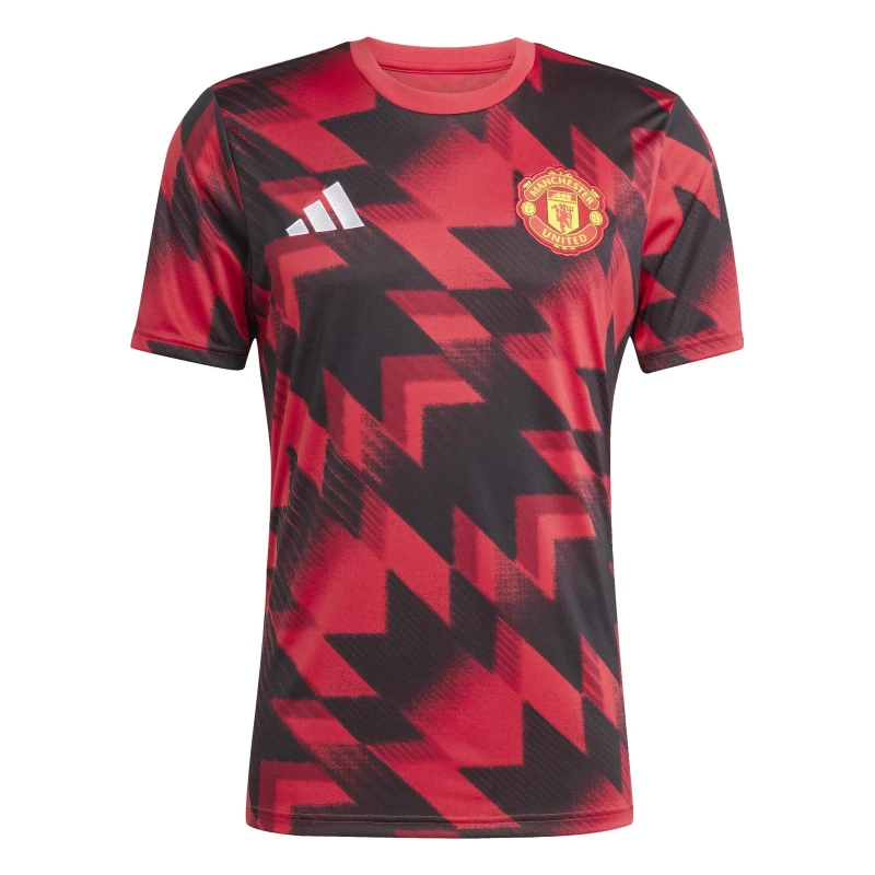 Image of adidas Manchester United Pre Match Shirt 2025 2026 Adults Red male L