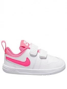 Image of Nike Pico 5 Infant Trainers - White/Pink, Size 9