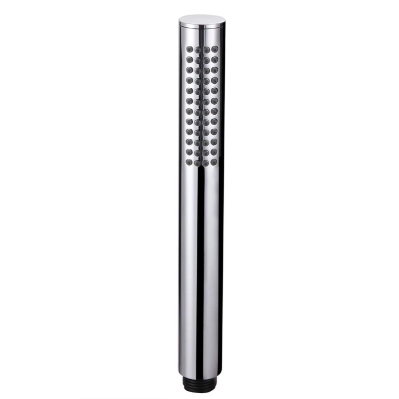 Image of Nes Home 200mm Bathroom Round Shower Handset Chrome Handheld Modern Metallic Silver