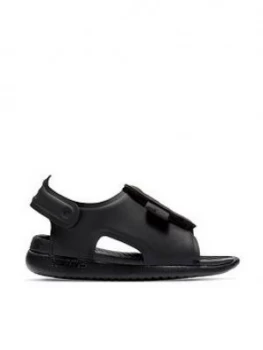 Image of Nike Sunray Adjust Infant Sandal, Black, Size 4.5
