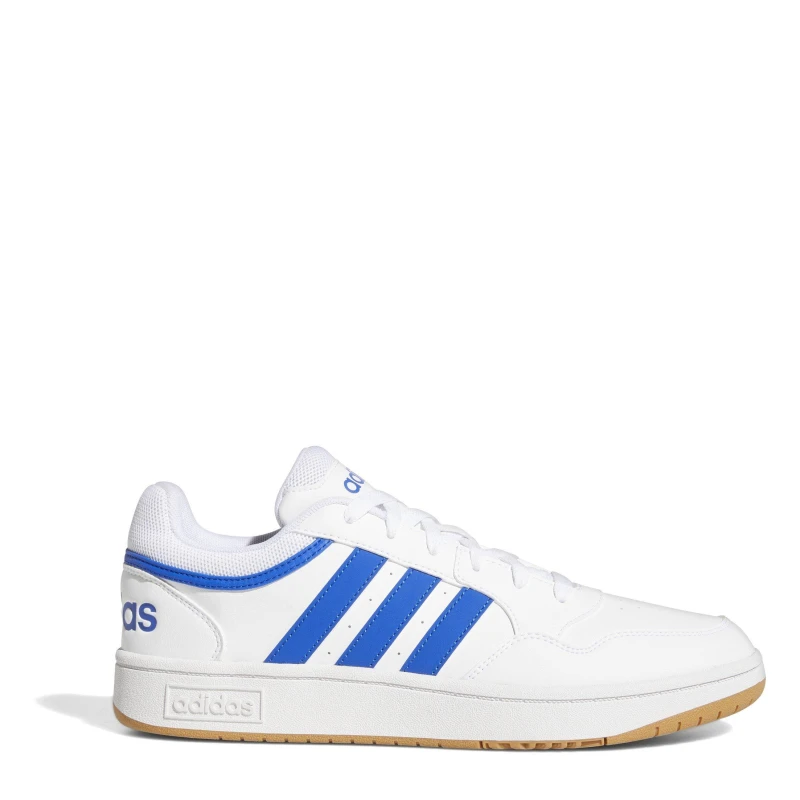 Image of adidas hoops 3.0 trainers in white & blue White/Blue UK 9 (EU 43?)